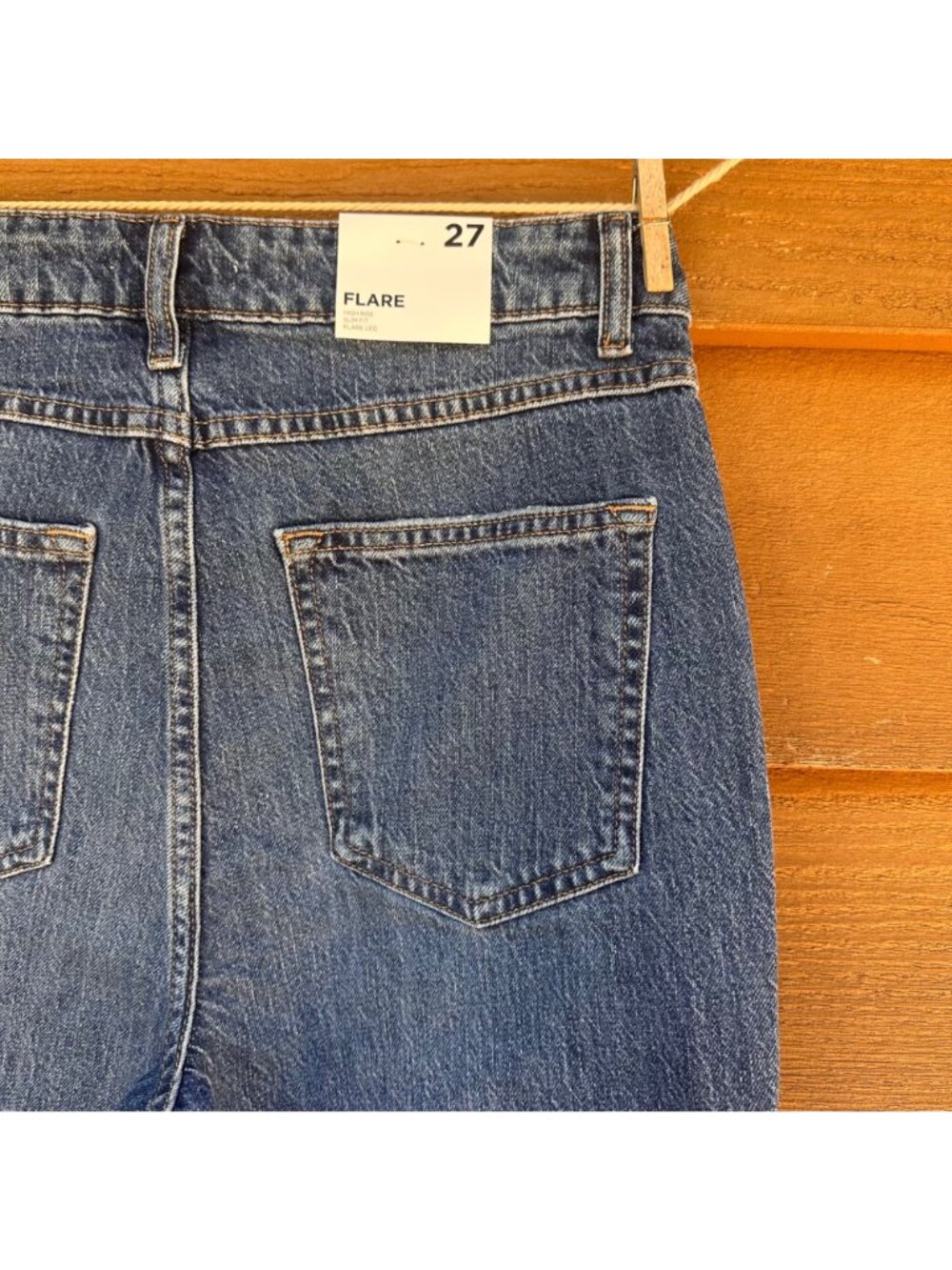 Forever 21 Womens Flared Denim Jeans With Daisy Embroidery & Raw Hem Size 27 - Picture 12 of 14